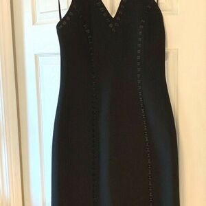 Spenser Jeremy Womens Sz 4  Black Halter Dress Ab